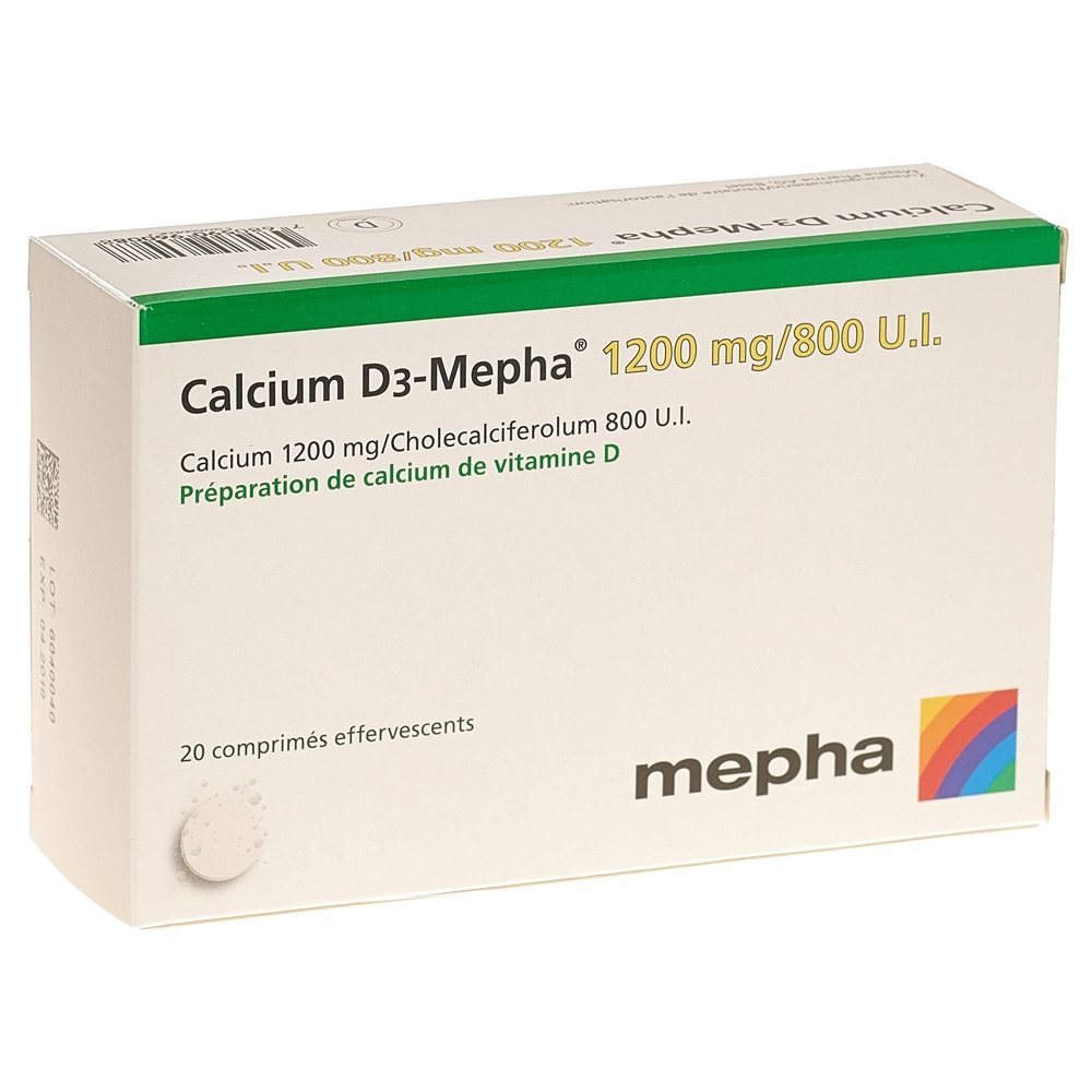 CALCIUM D3 Mepha cpr eff 1200/800 20 pce