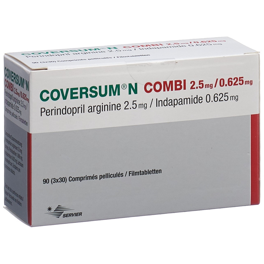 Coversum N combi 2.5/0.625, comprimés pelliculés