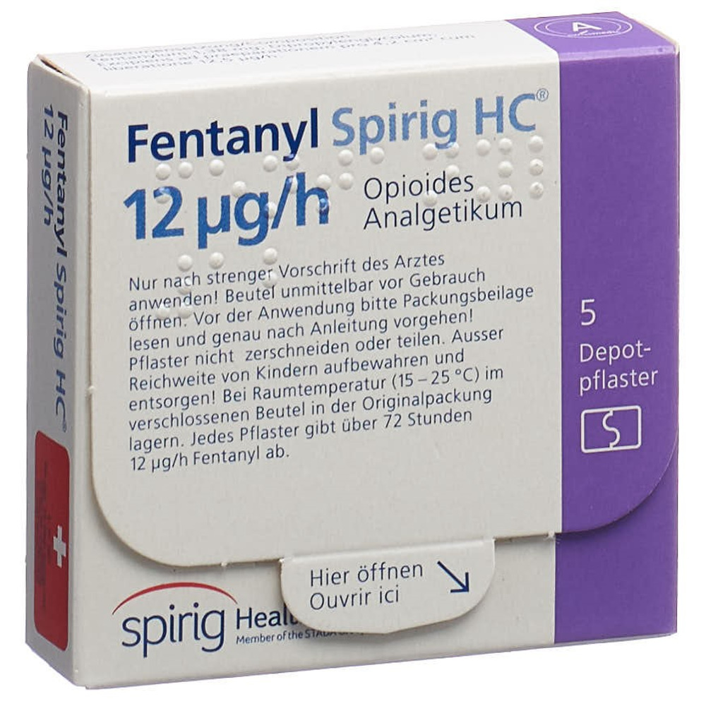 FENTANYL Spirig HC 12 mcg/h disp trans 5 pce