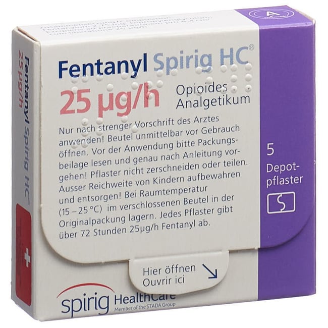 Fentanyl Spirig HC 12 ug/h, Transdermales Pflaster