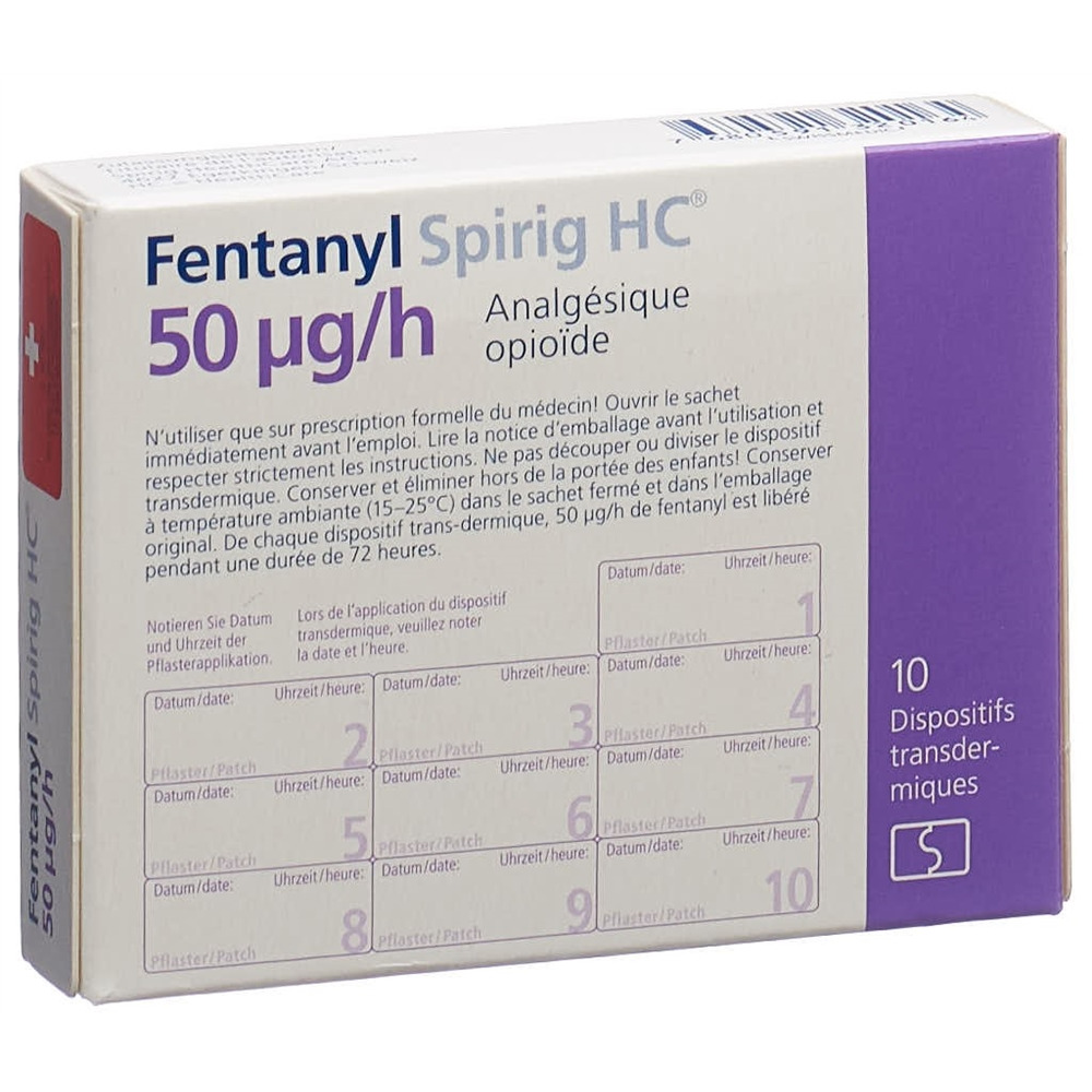 FENTANYL Spirig HC 50 mcg/h disp trans 10 pce