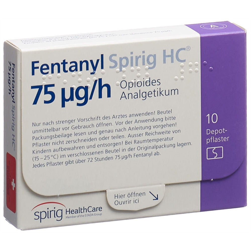 FENTANYL Spirig HC 75 mcg/h disp trans 10 pce