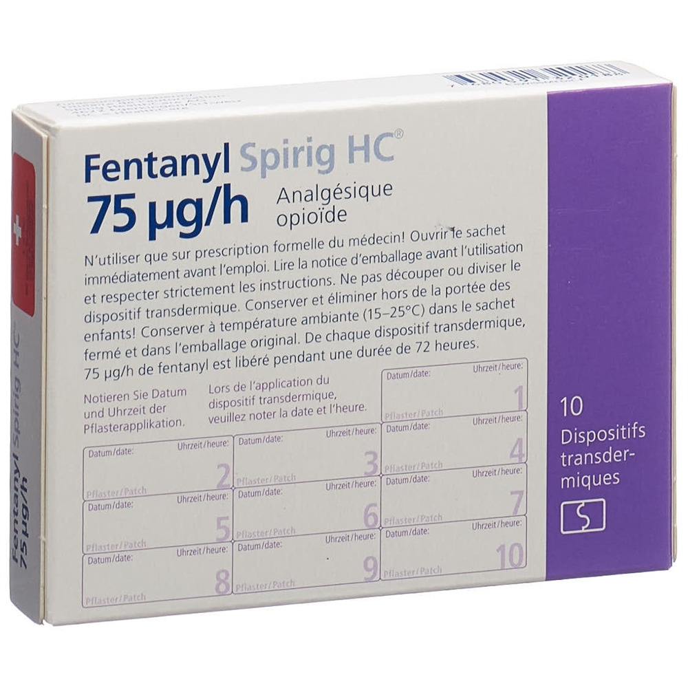 FENTANYL Spirig HC 75 mcg/h disp trans 10 pce