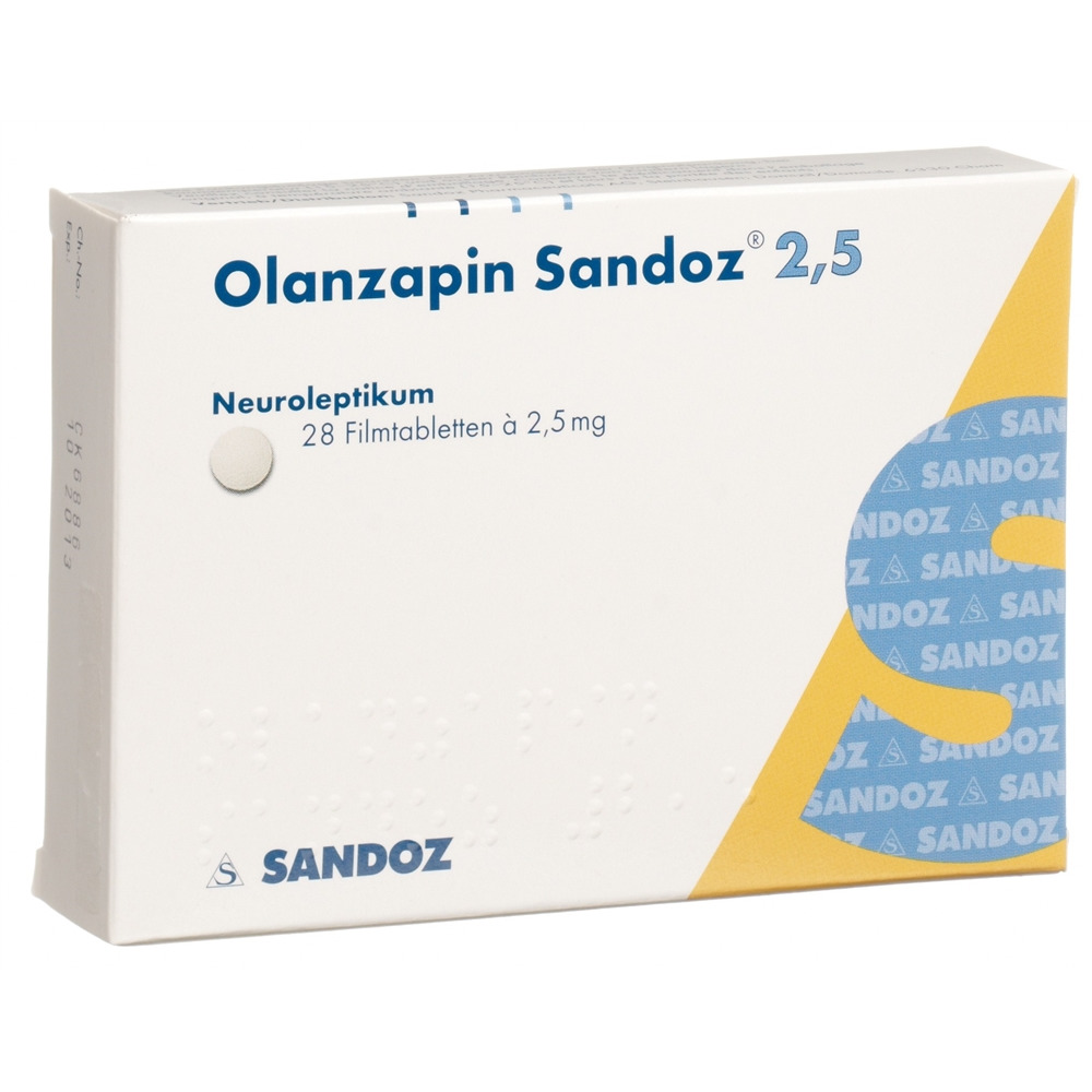 OLANZAPINE Sandoz cpr pell 2.5 mg 28 pce