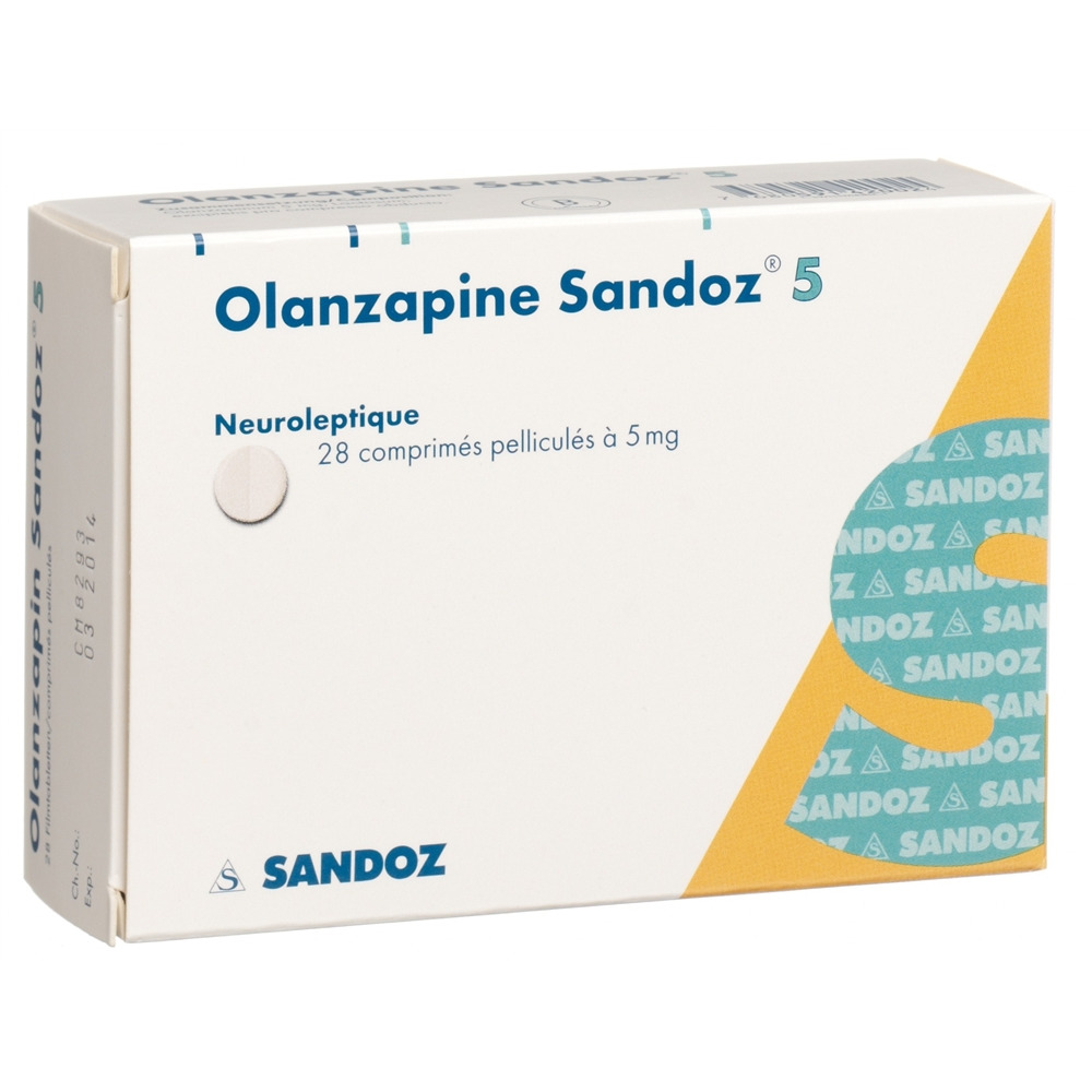 OLANZAPINE Sandoz cpr pell 5 mg 28 pce