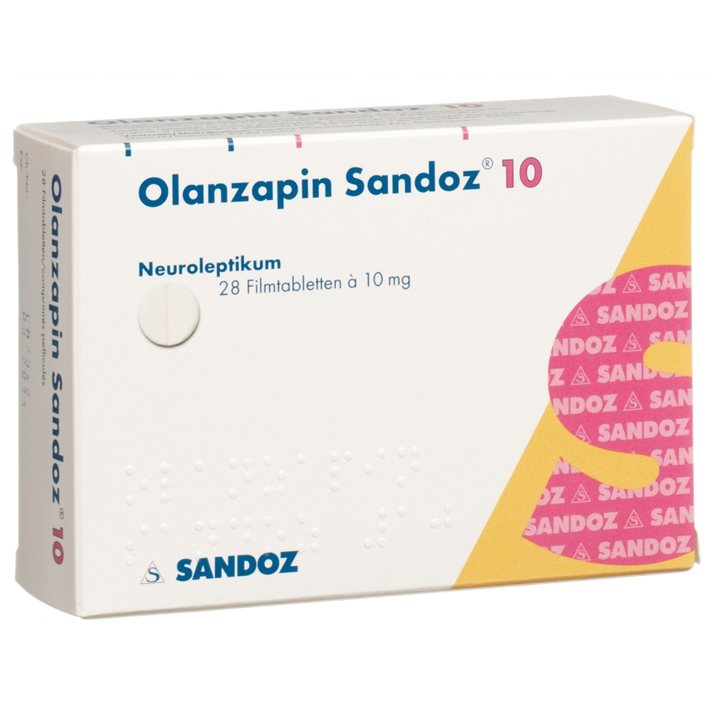 OLANZAPINE Sandoz cpr pell 10 mg 28 pce
