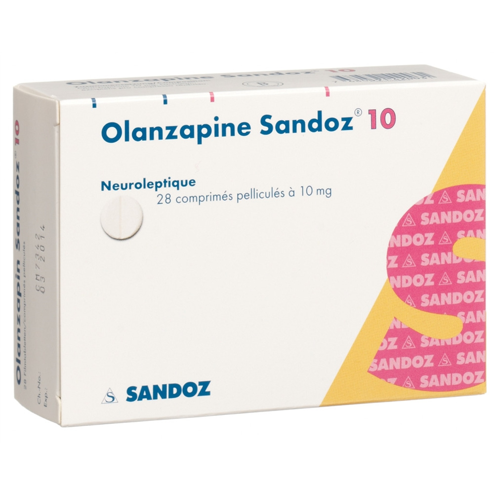 OLANZAPINE Sandoz cpr pell 10 mg 28 pce