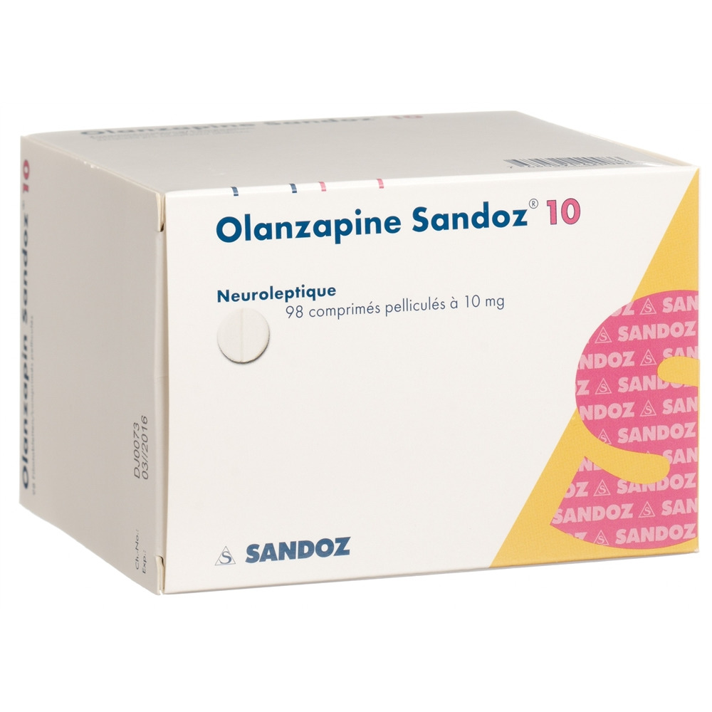 OLANZAPINE Sandoz cpr pell 10 mg 98 pce