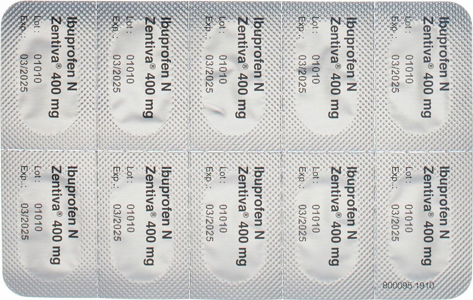 Ibuprofen N Zentiva 400 mg, Filmtabletten