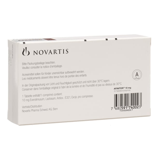 Afinitor 2.5 mg, Tabletten