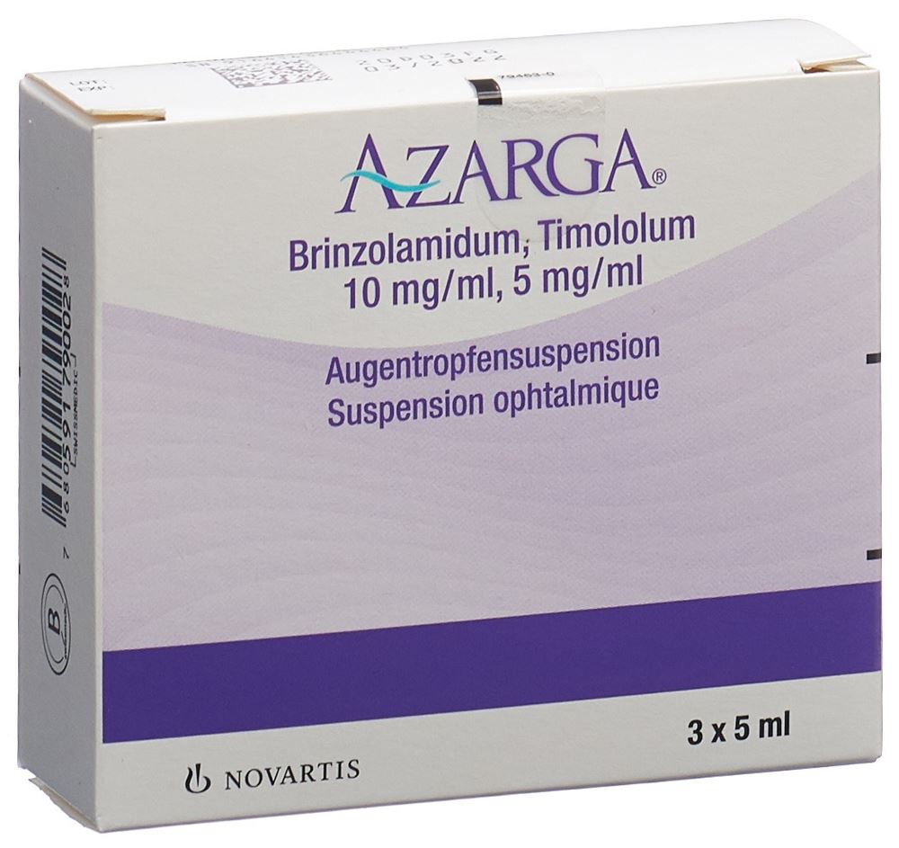 AZARGA susp opht 3 fl 5 ml