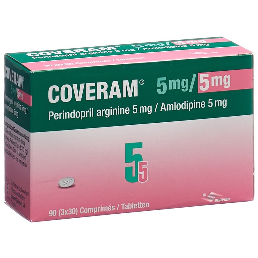 Coveram 5 mg/5 mg, comprimés