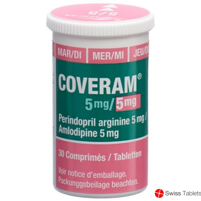 Coveram 5 mg/5 mg, comprimés