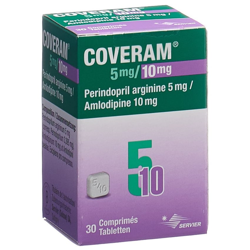 Coveram 5 mg/10 mg, comprimés