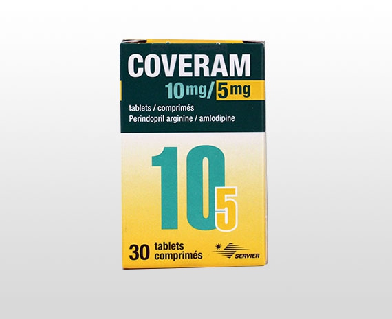 Coveram 10 mg/5 mg, comprimés