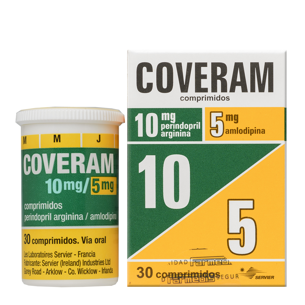 Coveram 10 mg/5 mg, comprimés