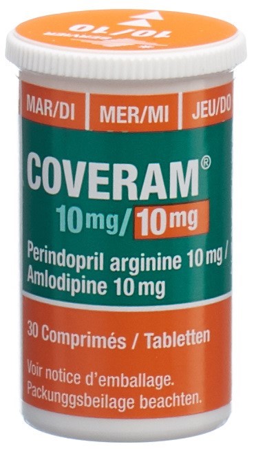 COVERAM cpr 10/10 mg bte 30 pce