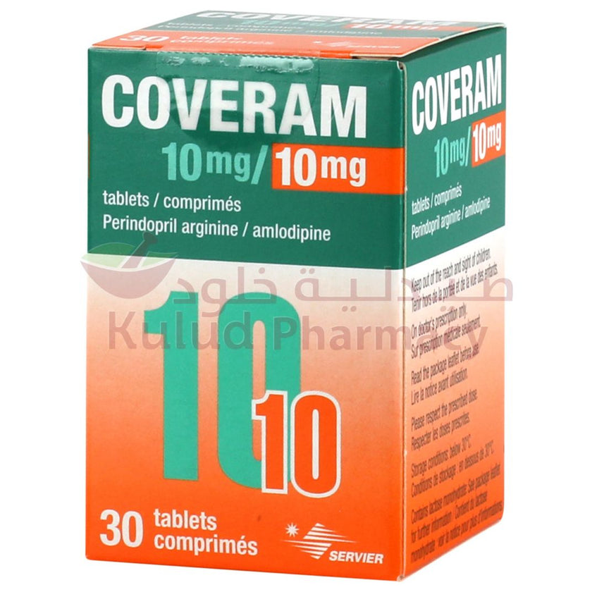 Coveram 10 mg/10 mg, comprimés