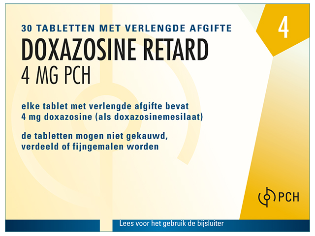 DOXAZOSINE retard Zentiva cpr pell ret 4 mg 98 pce