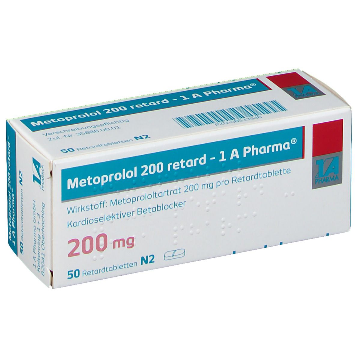 Metoprolol-Acino 200, Retardtabletten