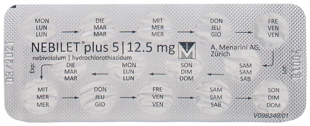 NEBILET plus cpr pell 5/12.5 mg 98 pce