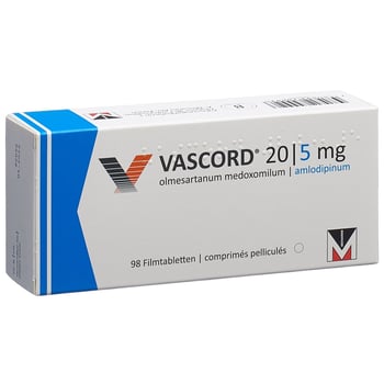 Vascord 20mg/5mg, Filmtabletten