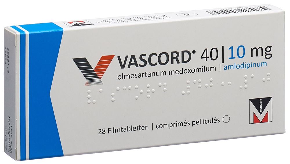 VASCORD cpr pell 40/10 mg 28 pce