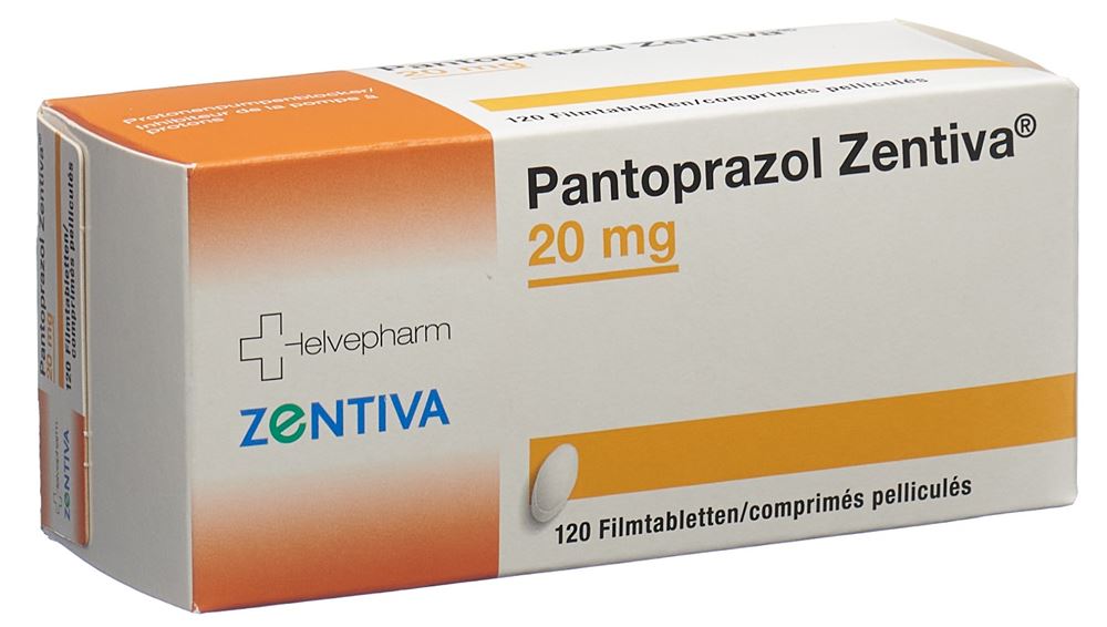 Pantoprazol Zentiva 20 mg, Filmtabletten