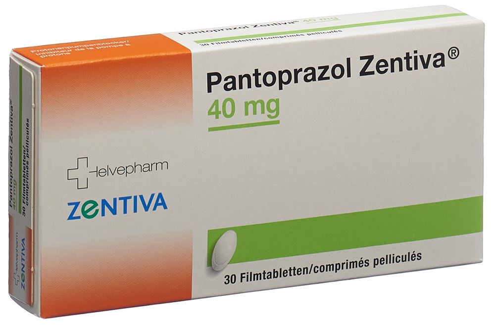 Pantoprazol Zentiva 40 mg, Filmtabletten