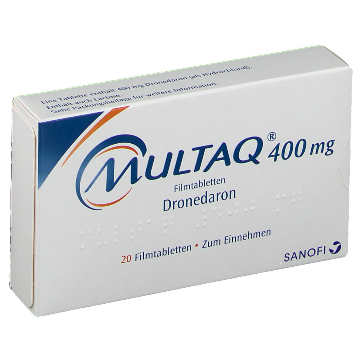 Multaq, comprimés pelliculés de 400 mg de dronédarone