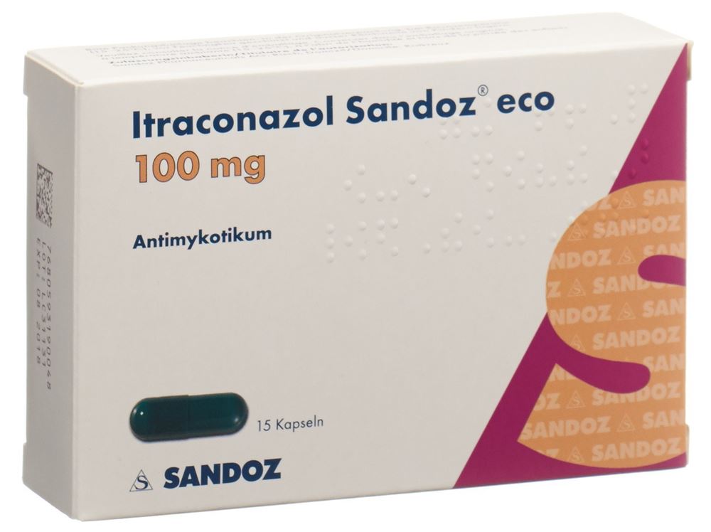ITRACONAZOLE Sandoz eco caps 100 mg 15 pce