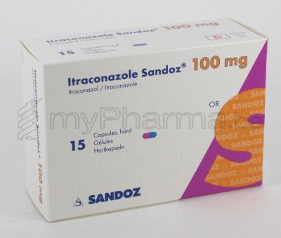 ITRACONAZOLE Sandoz eco caps 100 mg 15 pce