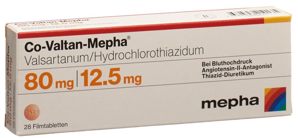 CO-VALTAN Mepha cpr pell 80/12.5 mg 28 pce