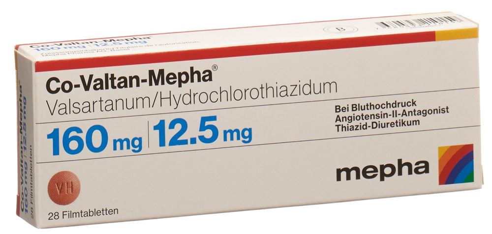 CO-VALTAN Mepha cpr pell 160/12.5 mg 28 pce