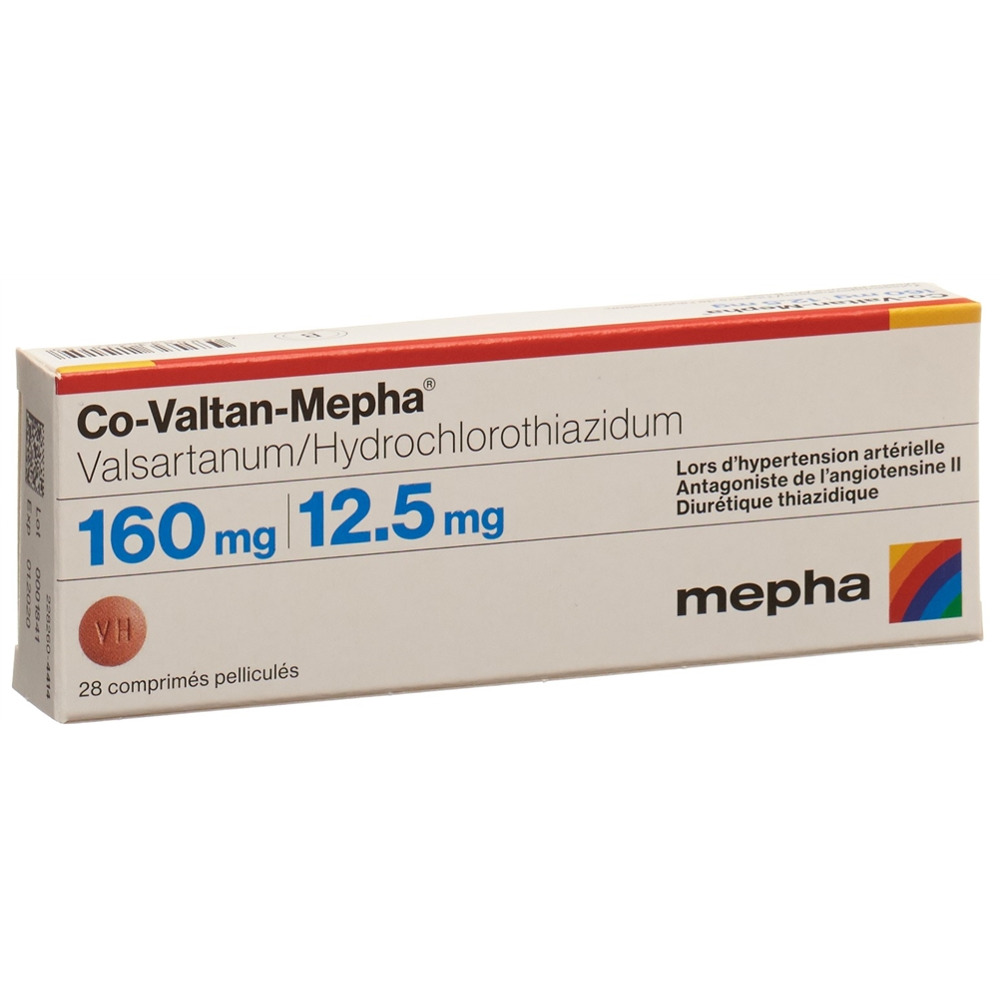 CO-VALTAN Mepha cpr pell 160/12.5 mg 28 pce