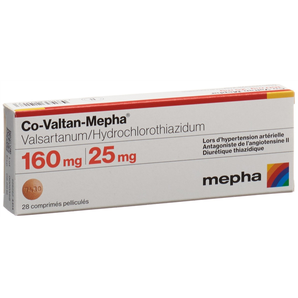 CO-VALTAN Mepha cpr pell 160/25 mg 28 pce