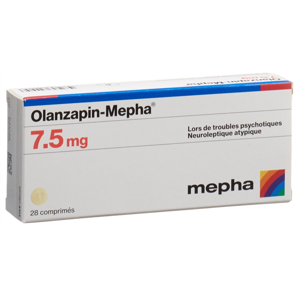 Olanzapine-Mepha cpr 7.5 mg, , Olanzapine-Mepha cpr 7.5 mg 28 pce