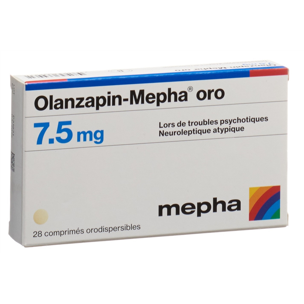 OLANZAPIN Mepha oro cpr orodisp 7.5 mg 28 pce