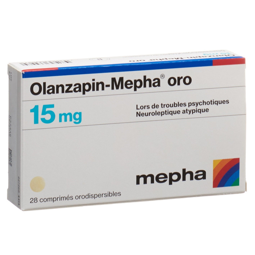 Olanzapin-Mepha 15 oro, Schmelztabletten