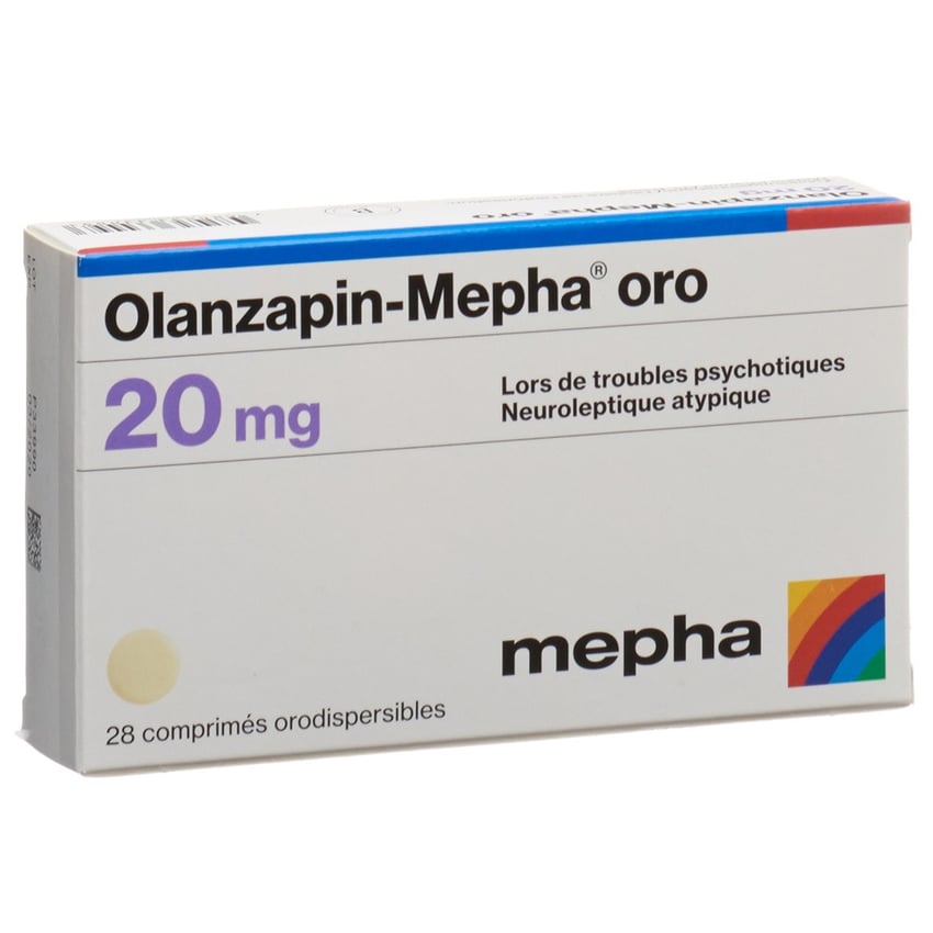 Olanzapin-Mepha 20 oro, Schmelztabletten