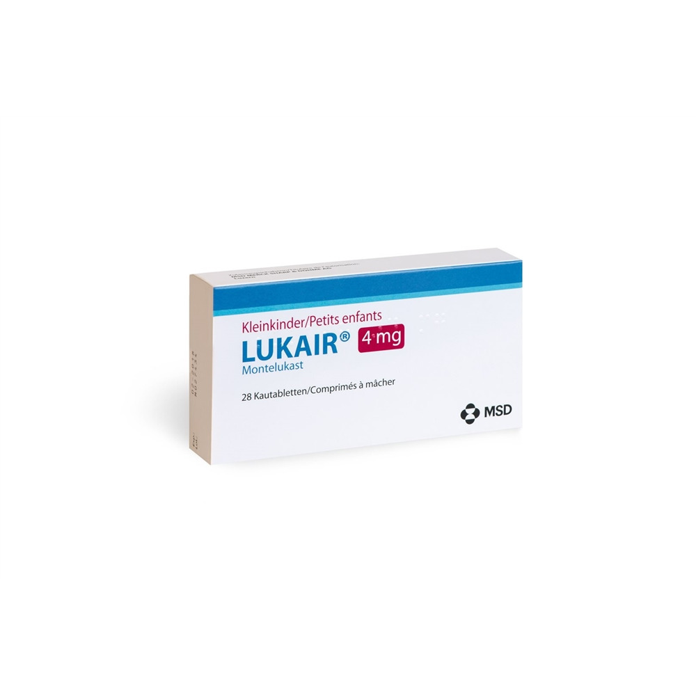 LUKAIR cpr croquer 4 mg 28 pce