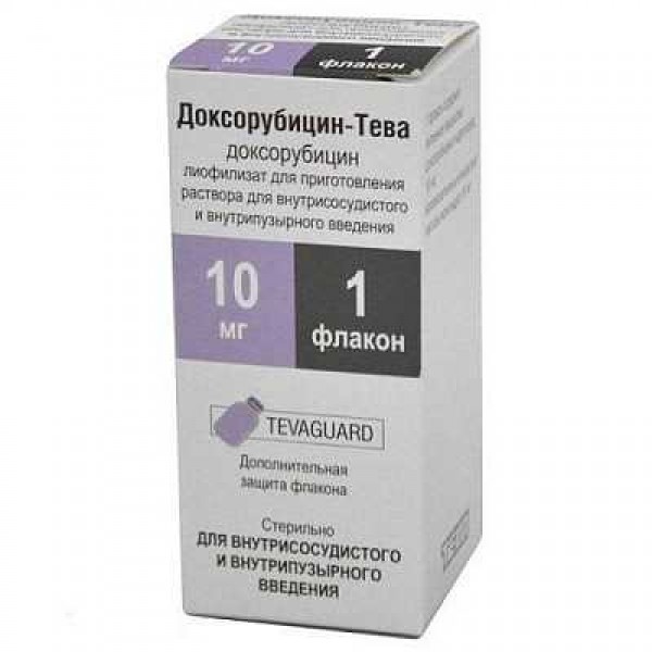 DOXORUBICIN Teva 10 mg/5ml flac 5 ml