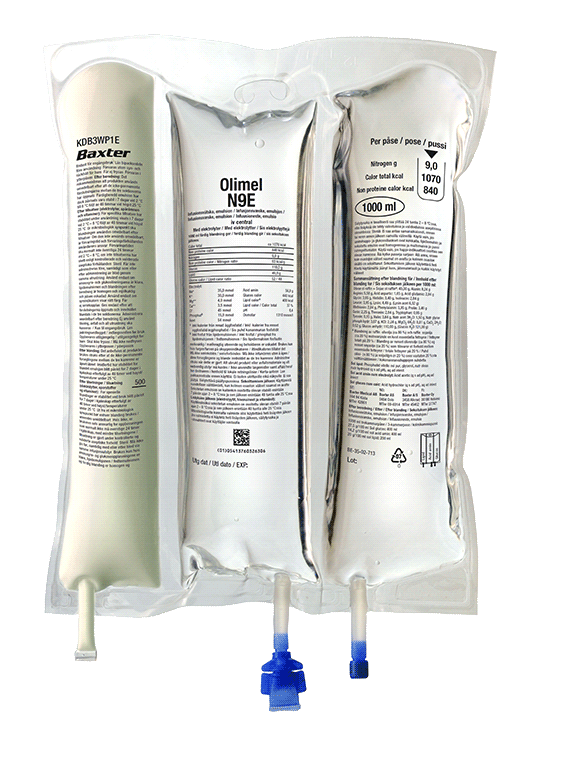 OLIMEL 5,7 % ohne Elektrolyte, Infusionslösung