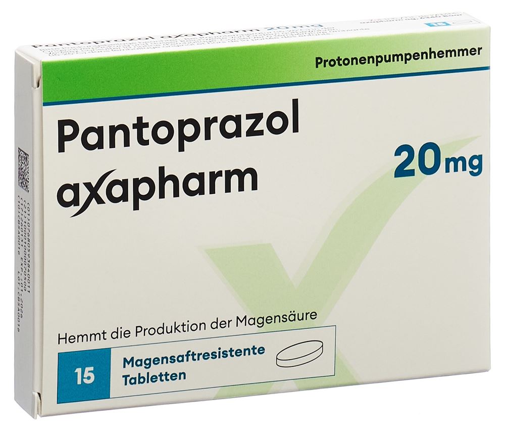 PANTOPRAZOLE axapharm cpr 20 mg 15 pce