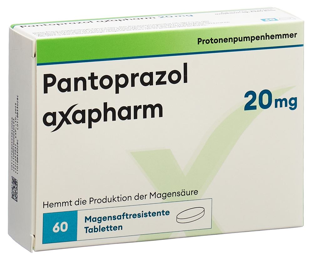 PANTOPRAZOLE axapharm cpr 20 mg 60 pce