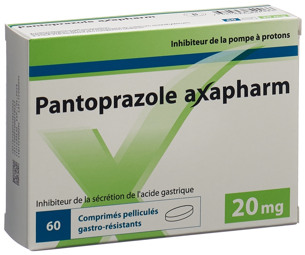 PANTOPRAZOLE axapharm cpr 20 mg 60 pce