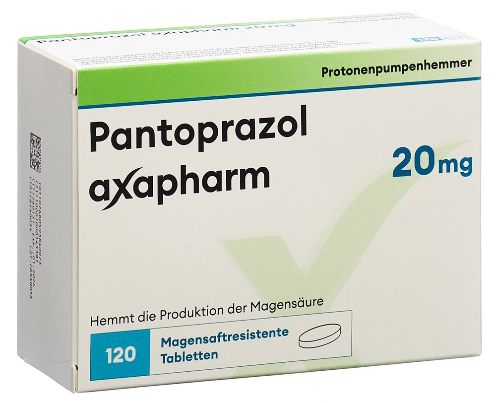PANTOPRAZOLE axapharm cpr 20 mg 120 pce