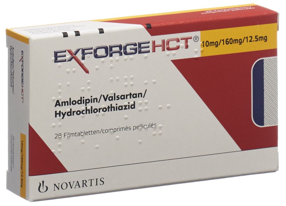 EXFORGE HCT cpr pell 10mg/160mg/12.5mg 28 pce