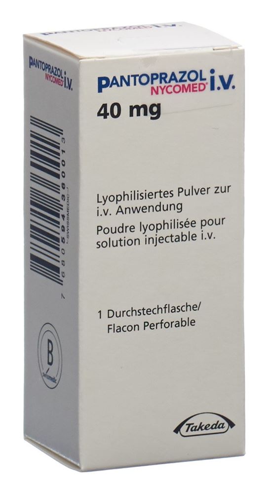 PANTOPRAZOL Nycomed 40 mg i.v flac