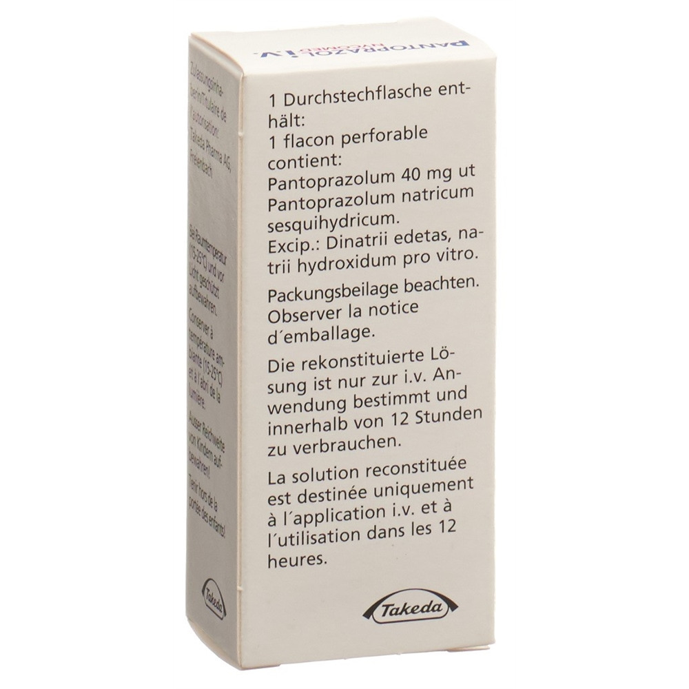 PANTOPRAZOL Nycomed 40 mg i.v flac